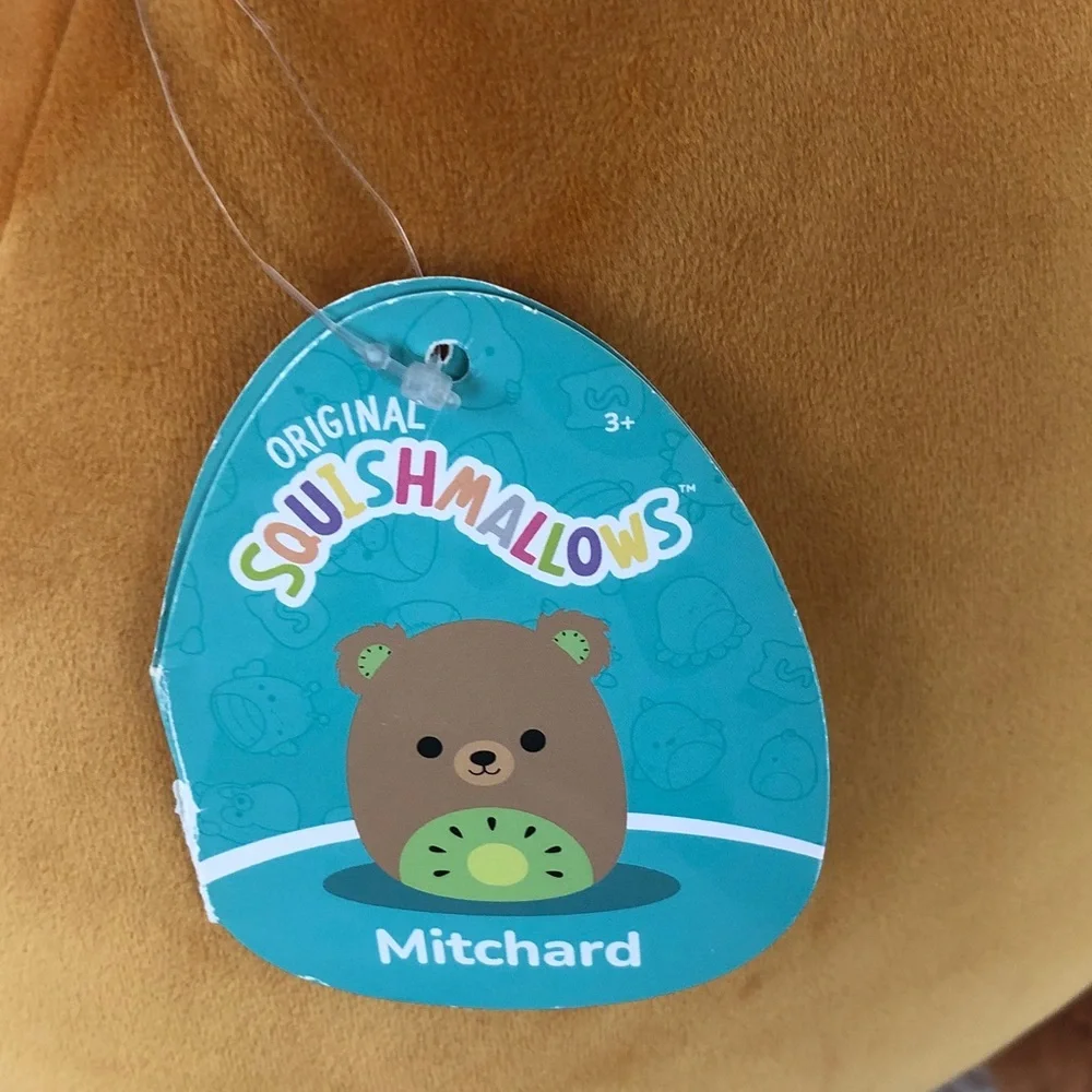 Squishmallows Mitchard the Kiwi Bear 14”Plush with Tag Use as display only